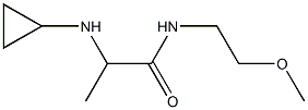 2-(cyclopropylamino)-N-(2-methoxyethyl)propanamide Struktur