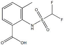 2-(difluoromethanesulfonamido)-3-methylbenzoic acid Struktur