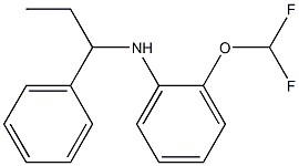 2-(difluoromethoxy)-N-(1-phenylpropyl)aniline Struktur