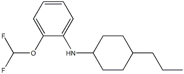 2-(difluoromethoxy)-N-(4-propylcyclohexyl)aniline Struktur