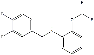 2-(difluoromethoxy)-N-[(3,4-difluorophenyl)methyl]aniline Struktur