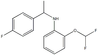 2-(difluoromethoxy)-N-[1-(4-fluorophenyl)ethyl]aniline Struktur