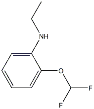 2-(difluoromethoxy)-N-ethylaniline Struktur