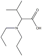 2-(dipropylamino)-3-methylbutanoic acid Struktur