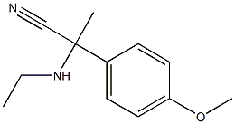 2-(ethylamino)-2-(4-methoxyphenyl)propanenitrile Struktur