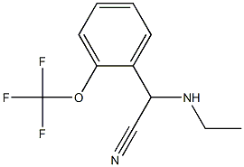 2-(ethylamino)-2-[2-(trifluoromethoxy)phenyl]acetonitrile Struktur