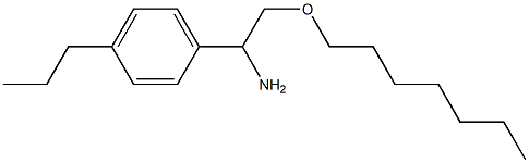 2-(heptyloxy)-1-(4-propylphenyl)ethan-1-amine Struktur