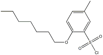 2-(heptyloxy)-5-methylbenzene-1-sulfonyl chloride Struktur