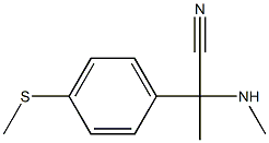 2-(methylamino)-2-[4-(methylsulfanyl)phenyl]propanenitrile Struktur