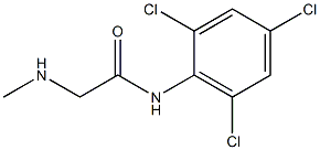 2-(methylamino)-N-(2,4,6-trichlorophenyl)acetamide Struktur