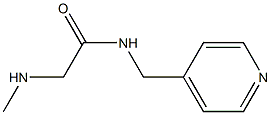 2-(methylamino)-N-(pyridin-4-ylmethyl)acetamide Struktur