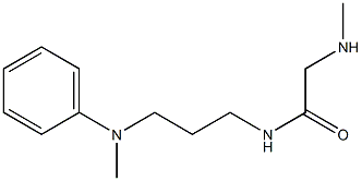 2-(methylamino)-N-{3-[methyl(phenyl)amino]propyl}acetamide Struktur