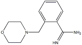 2-(morpholin-4-ylmethyl)benzenecarboximidamide Struktur