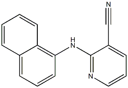 2-(naphthalen-1-ylamino)pyridine-3-carbonitrile Struktur