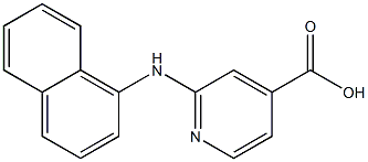 2-(naphthalen-1-ylamino)pyridine-4-carboxylic acid Struktur