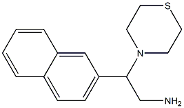 2-(naphthalen-2-yl)-2-(thiomorpholin-4-yl)ethan-1-amine Struktur