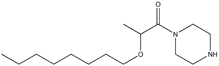 2-(octyloxy)-1-(piperazin-1-yl)propan-1-one Struktur