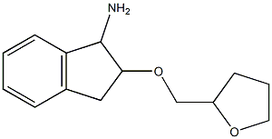 2-(oxolan-2-ylmethoxy)-2,3-dihydro-1H-inden-1-amine Struktur