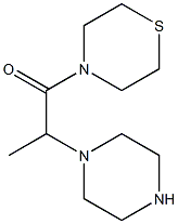 2-(piperazin-1-yl)-1-(thiomorpholin-4-yl)propan-1-one Struktur