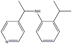 2-(propan-2-yl)-N-[1-(pyridin-4-yl)ethyl]aniline Struktur