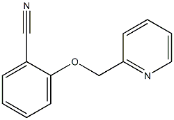 2-(pyridin-2-ylmethoxy)benzonitrile Struktur