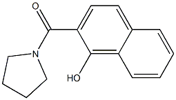 2-(pyrrolidin-1-ylcarbonyl)naphthalen-1-ol Struktur