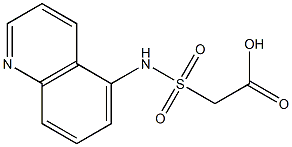 2-(quinolin-5-ylsulfamoyl)acetic acid Struktur