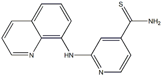 2-(quinolin-8-ylamino)pyridine-4-carbothioamide Struktur