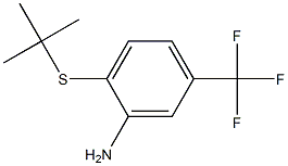 2-(tert-butylsulfanyl)-5-(trifluoromethyl)aniline Struktur