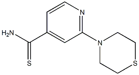 2-(thiomorpholin-4-yl)pyridine-4-carbothioamide Struktur