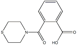 2-(thiomorpholin-4-ylcarbonyl)benzoic acid Struktur