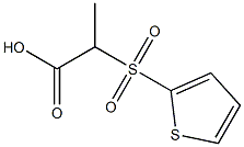 2-(thiophene-2-sulfonyl)propanoic acid Struktur