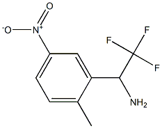 2,2,2-trifluoro-1-(2-methyl-5-nitrophenyl)ethan-1-amine Struktur