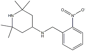 2,2,6,6-tetramethyl-N-[(2-nitrophenyl)methyl]piperidin-4-amine Struktur