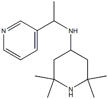 2,2,6,6-tetramethyl-N-[1-(pyridin-3-yl)ethyl]piperidin-4-amine Struktur