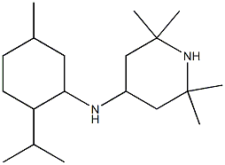 2,2,6,6-tetramethyl-N-[5-methyl-2-(propan-2-yl)cyclohexyl]piperidin-4-amine Struktur