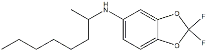 2,2-difluoro-N-(octan-2-yl)-2H-1,3-benzodioxol-5-amine Struktur