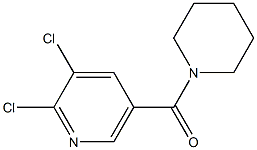 2,3-dichloro-5-(piperidin-1-ylcarbonyl)pyridine Struktur