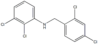 2,3-dichloro-N-[(2,4-dichlorophenyl)methyl]aniline Struktur