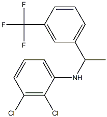 2,3-dichloro-N-{1-[3-(trifluoromethyl)phenyl]ethyl}aniline Struktur