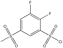 2,3-difluoro-5-methanesulfonylbenzene-1-sulfonyl chloride Struktur