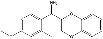 2,3-dihydro-1,4-benzodioxin-2-yl(4-methoxy-2-methylphenyl)methanamine Struktur