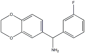 2,3-dihydro-1,4-benzodioxin-6-yl(3-fluorophenyl)methanamine Struktur