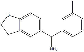 2,3-dihydro-1-benzofuran-5-yl(3-methylphenyl)methanamine Struktur