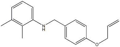 2,3-dimethyl-N-{[4-(prop-2-en-1-yloxy)phenyl]methyl}aniline Struktur