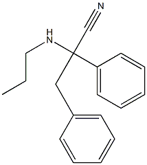 2,3-diphenyl-2-(propylamino)propanenitrile Struktur