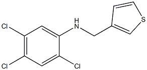 2,4,5-trichloro-N-(thiophen-3-ylmethyl)aniline Struktur