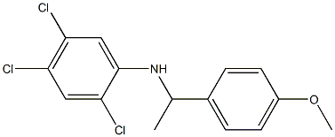 2,4,5-trichloro-N-[1-(4-methoxyphenyl)ethyl]aniline Struktur