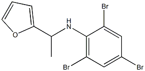 2,4,6-tribromo-N-[1-(furan-2-yl)ethyl]aniline Struktur