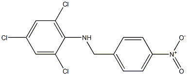 2,4,6-trichloro-N-[(4-nitrophenyl)methyl]aniline Struktur